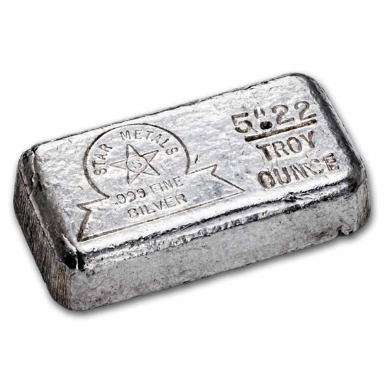 5.22 oz Silver Bar - Star Metals 5.22 oz Silver Bar - Star Metals