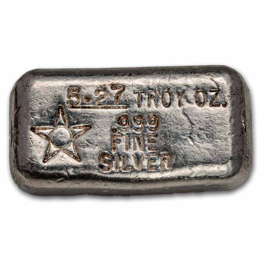 5.27 oz Silver Bar - Star Metals (No S)