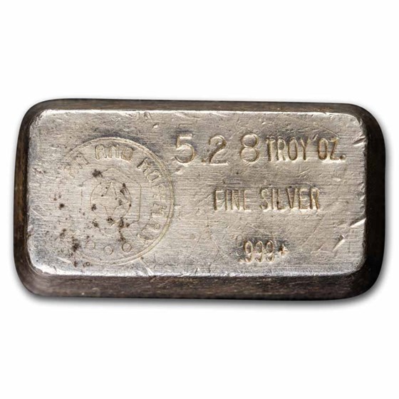 5.28 oz Silver Bar - Hoffman & Hoffman 5.28 oz Silver Bar - Hoffman & Hoffman