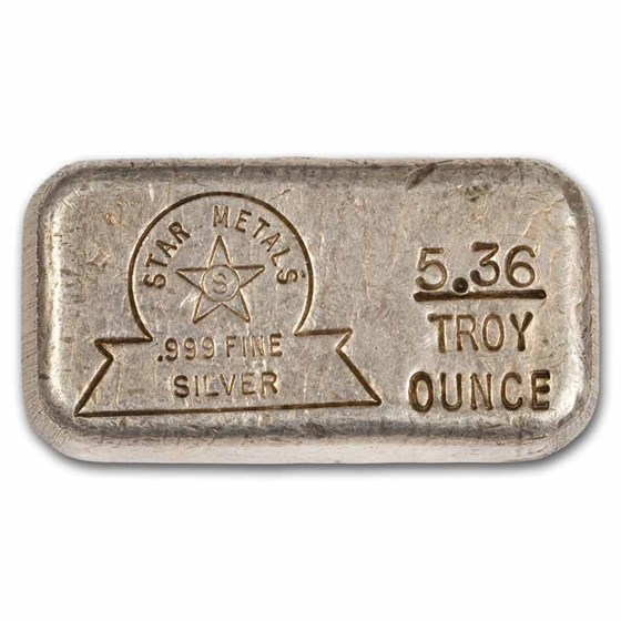 5.36 oz Silver Bar - Star Metals