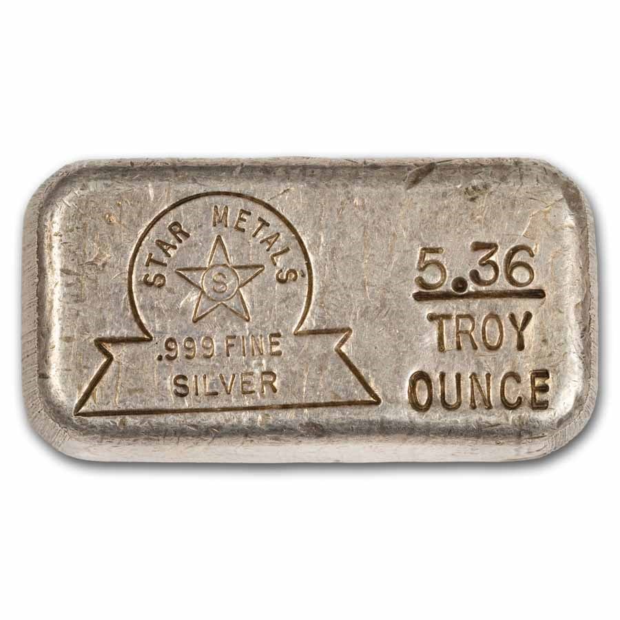 5.36 oz Silver Bar - Star Metals