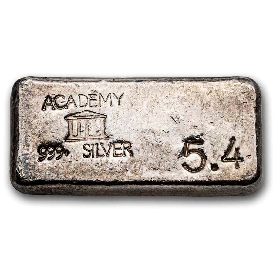 5.4 oz Silver Bar - Academy (Vintage)