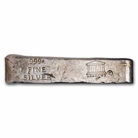 5.40 oz Silver Bar - Academy (Old Pour/Finger Style)