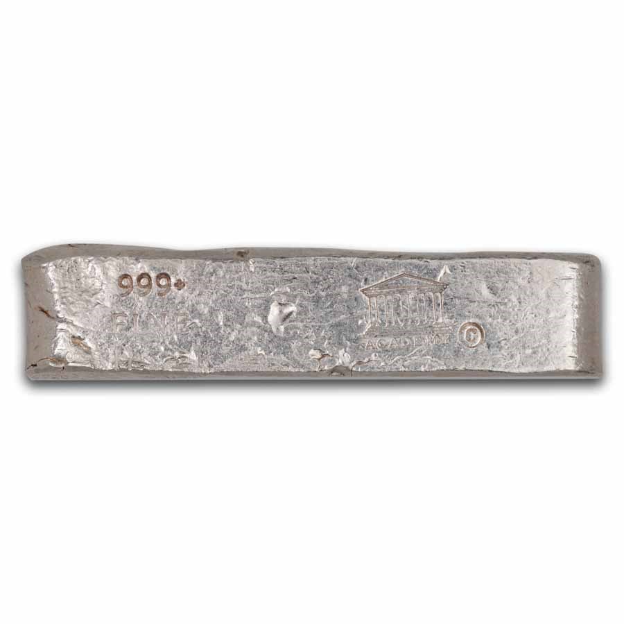 5.85 oz Silver Bar - Academy (Old Pour/Finger Style)