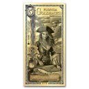 5 Florida Goldback - Aurum Gold Foil Note (24k)