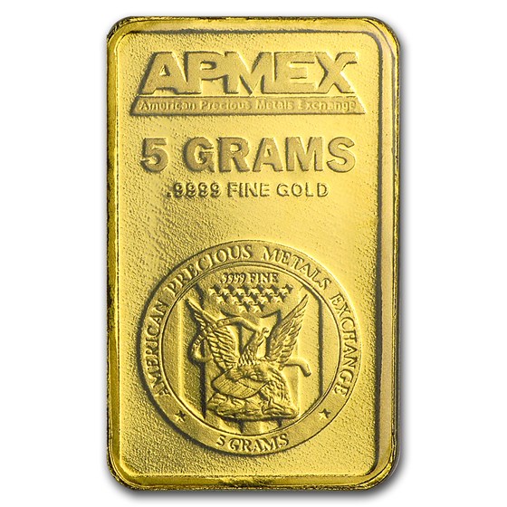 Buy 5 gram Gold Bar APMEX (TEP) APMEX