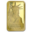 5 gram Gold Bar - Credit Suisse Statue of Liberty (Sealed)