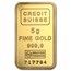 5 gram Gold Bar - Credit Suisse Statue of Liberty (Sealed)