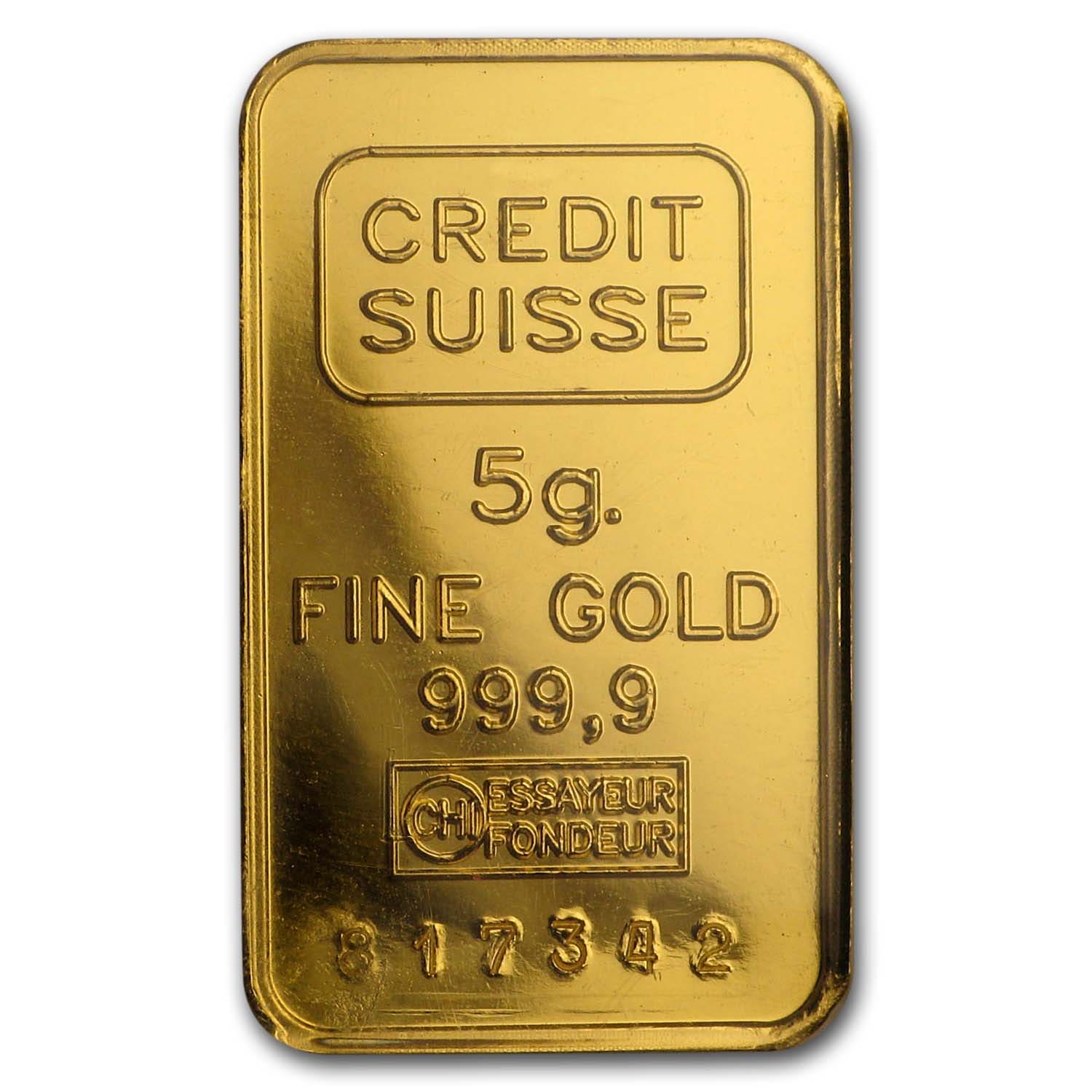 5 g credit suisse gold bar 5 g credit suisse gold bar
