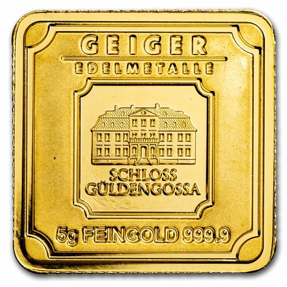 5 gram Gold Bar - Geiger Edelmetalle (Originals Series) 5 gram Gold Bar - Geiger Edelmetalle (Originals Series)