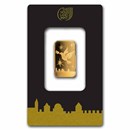 5 gram Gold Bar - Holy Land Mint Dove of Peace (In Assay)