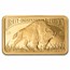 5 gram Gold Bar - PAMP America The Free; Buffalo