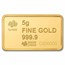 5 gram Gold Bar – PAMP America the Free: Liberty Bell (Assay)