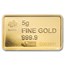 5 gram Gold Bar - PAMP America The Free; Statue of Liberty