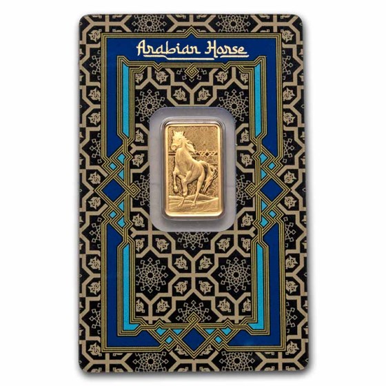 5 gram Gold Bar - PAMP Arabian Horse