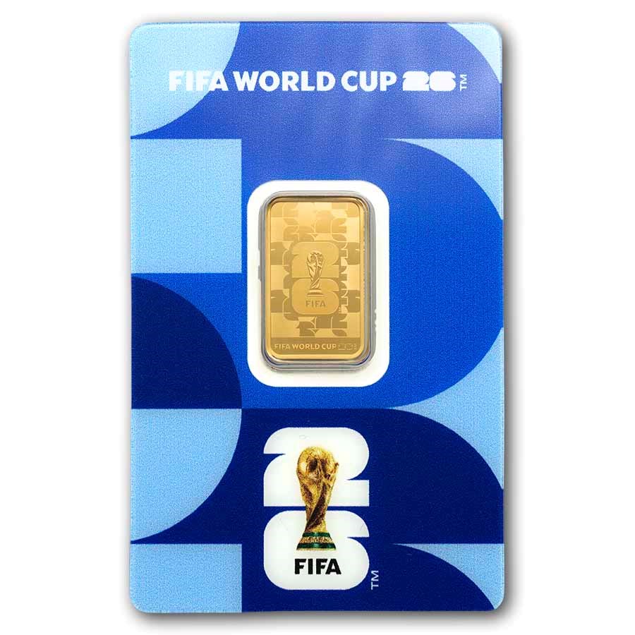 5 gram Gold Bar - PAMP FIFA 2026 World Cup (w/ Assay & Sleeve)
