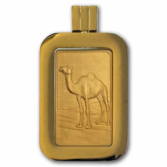 Buy 5 gram Gold PAMP Suisse Arabian Camel Bar w/ Frame | APMEX