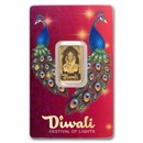 5 gram Gold Bar - PAMP Suisse Diwali Lakshmi & Peacocks