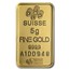 5 gram Gold Bar - PAMP Suisse Lady Fortuna (Vintage, In Assay)