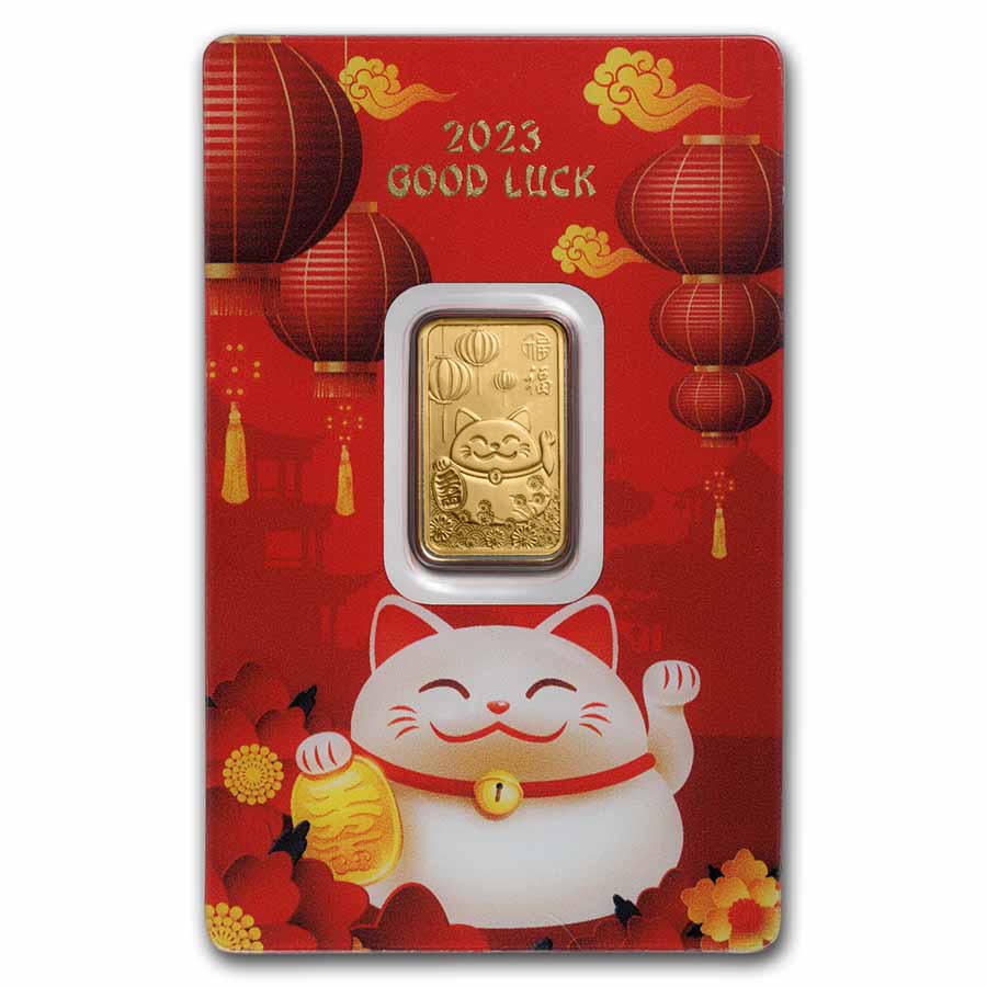 5 gram Gold Bar - PAMP Suisse Lunar, 2023 Good Luck | eBay