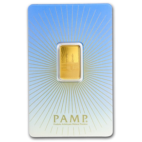 5 gram Gold Bar - PAMP Suisse Religious Series (Ka' Bah, Mecca) 5 gram Gold Bar - PAMP Suisse Religious Series (Ka' Bah, Mecca)