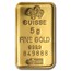 5 gram Gold Bar - PAMP Suisse Rosa (In Assay)
