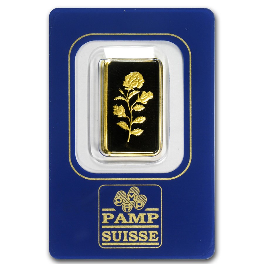 5 gram Gold Bar - PAMP Suisse Rosa (In Assay)