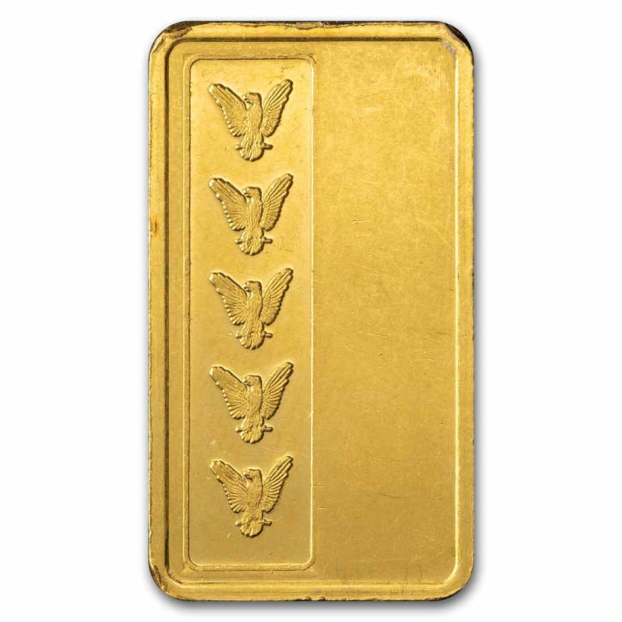 Rustic Gold 5 5 gram Gold Bar - Refinemet International