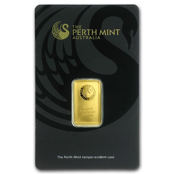 5 gram Gold Bar - The Perth Mint (In Assay)