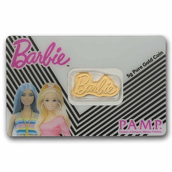 5 gram Gold - PAMP Barbie™ Shaped Coin (In Assay)