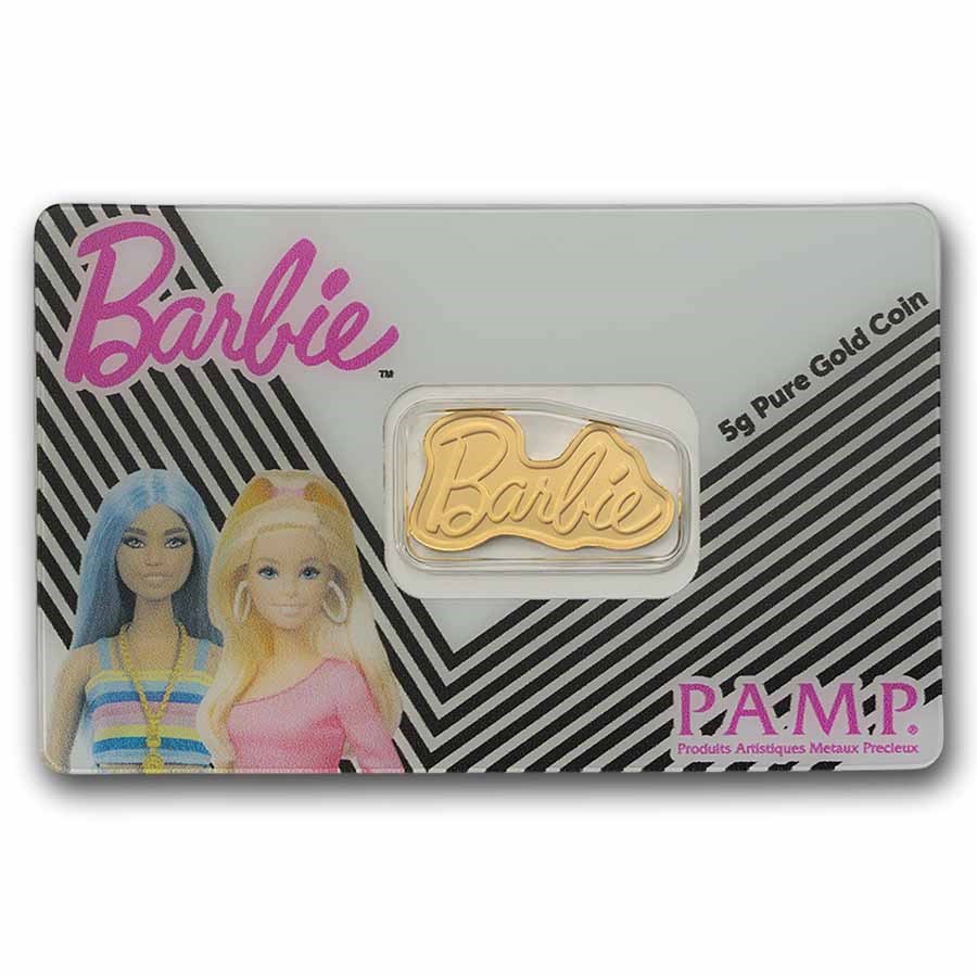 5 gram Gold - PAMP Barbie™ Shaped Coin (In Assay)