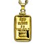 5 gram Gold Pendant - PAMP Suisse Fortuna (w/Chain)