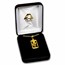 5 gram Gold Pendant - PAMP Suisse Rosa (w/Chain)
