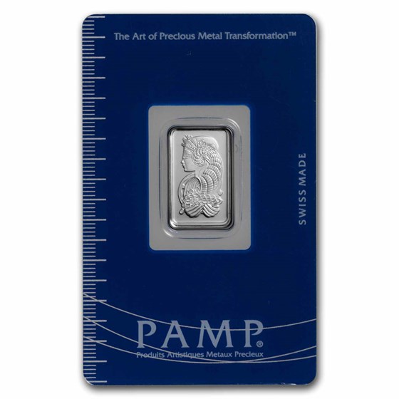 5 gram Platinum Bar - PAMP Suisse (.9995 Fine, V2)