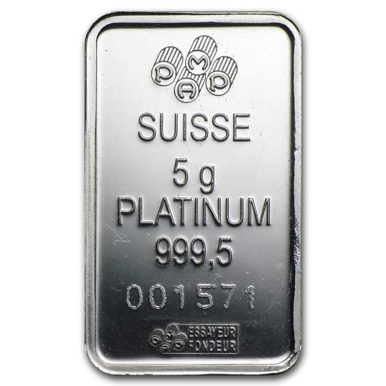 Buy 5 gram Platinum Bar Secondary Market APMEX