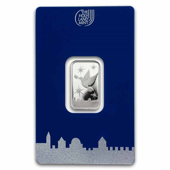 5 gram Silver Bar - Holy Land Mint (Dove of Peace)