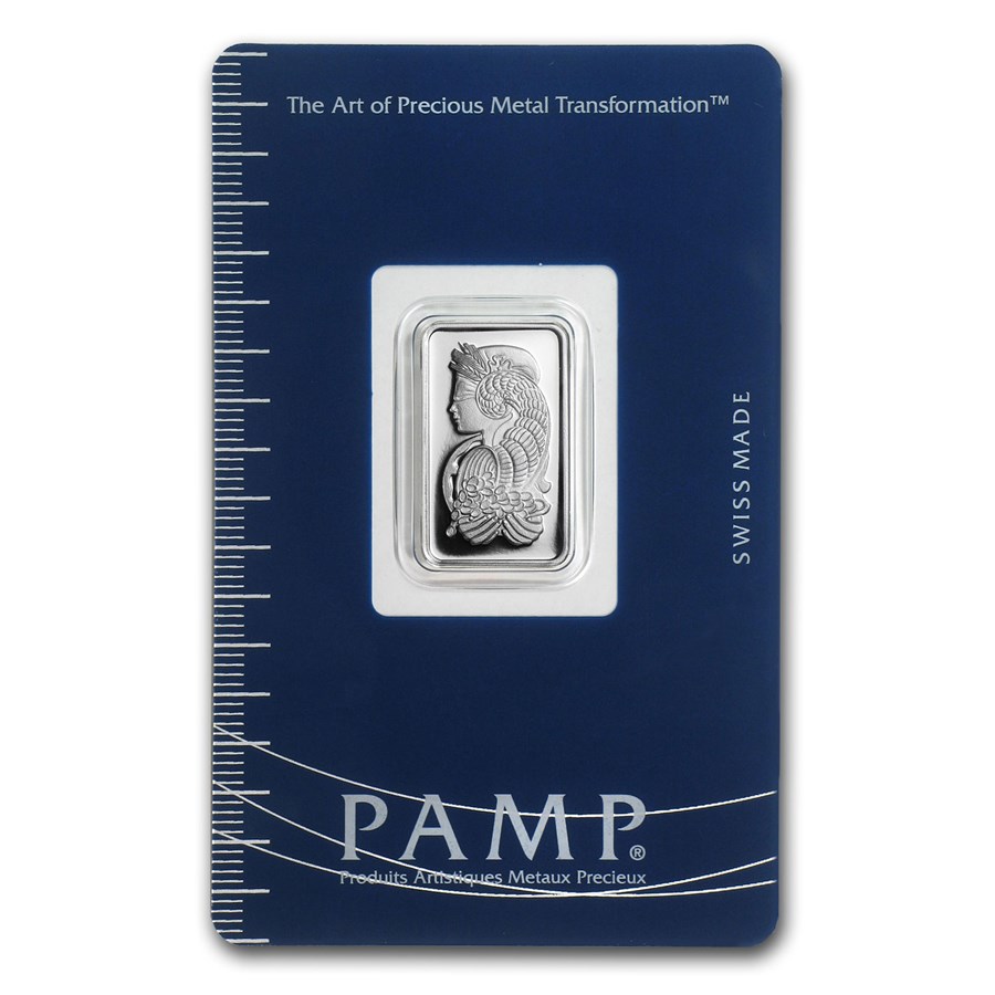 5 gram Silver Bar - PAMP Suisse (Fortuna, In Assay)