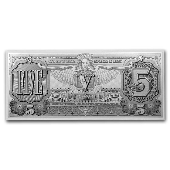 Buy 5 gram Silver Foil Note - $5 Educational Note | APMEX