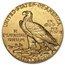 $5 Indian Gold Half Eagle AU (Random Year)