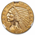 $5 Indian Gold Half Eagle MS-61 NGC (Random Year)
