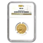 $5 Indian Gold Half Eagle MS-64 NGC (Random Year)