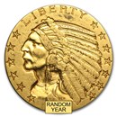 $5 Indian Gold Half Eagle XF (Random Year)