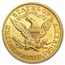 $5 Liberty Gold Half Eagle AU (Random Year)