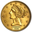 $5 Liberty Gold Half Eagle BU (Random Year)
