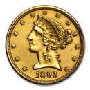 $5 Liberty Gold Half Eagle (Damaged)