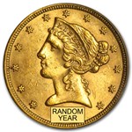 $5 Liberty Gold Half Eagle MS-61 PCGS