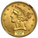 $5 Liberty Gold Half Eagle MS-63 NGC