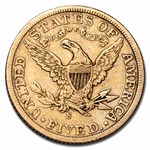 $5 Liberty Gold Half Eagle VF (Random Year)