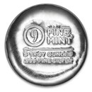 5 oz Cast-Poured Silver Round - 9Fine Mint