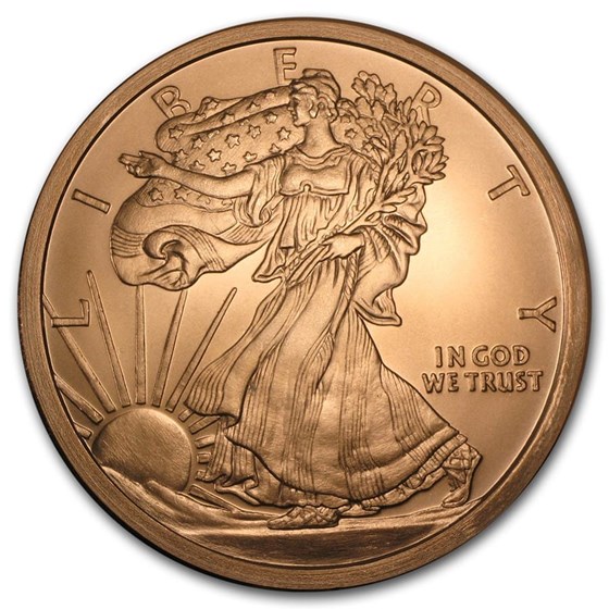 5 oz Copper Round - Walking Liberty 5 oz Copper Round - Walking Liberty